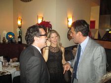 Brian d'Arcy James with co-hosts Kelli O'Hara and Bobby Cannavale